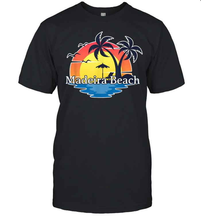 Madeira Beach Florida Retro Sunset Vacation shirt