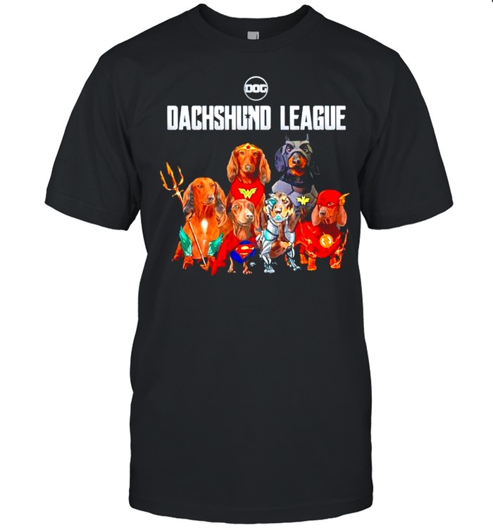 Superheroes The Dachshund League shirt