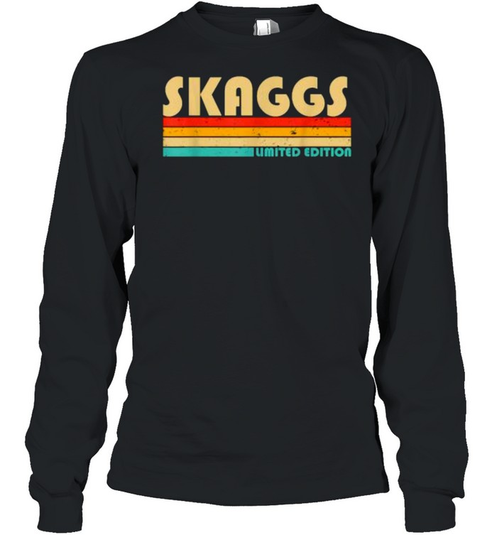 SKAGGS Limited Edition Surname Vintage T- Long Sleeved T-shirt