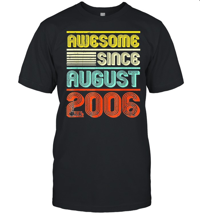 Awesome since august 2006 vintage 13th birthday shirt Classic Men's T-shirt
