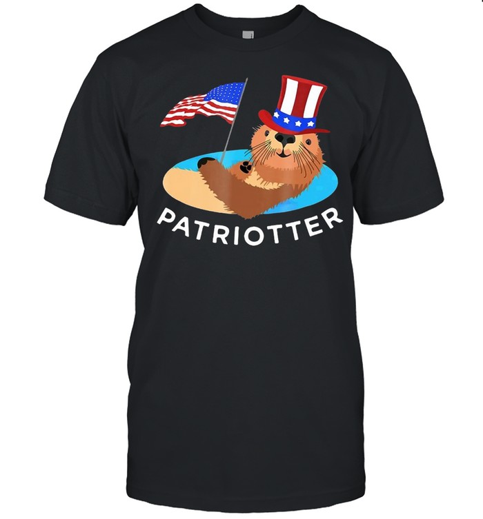 Cute USA Patriotter Animal July 4Th Otter T-shirt
