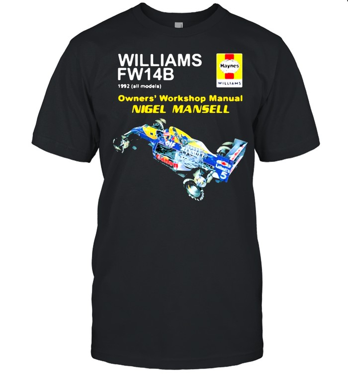 Williams FW14B 1992 Owners’ Workshop manual Nigel Mansell Shirt
