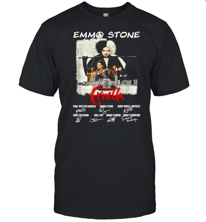 Emmas Stone Disney Cruella Signatures T-Shirt