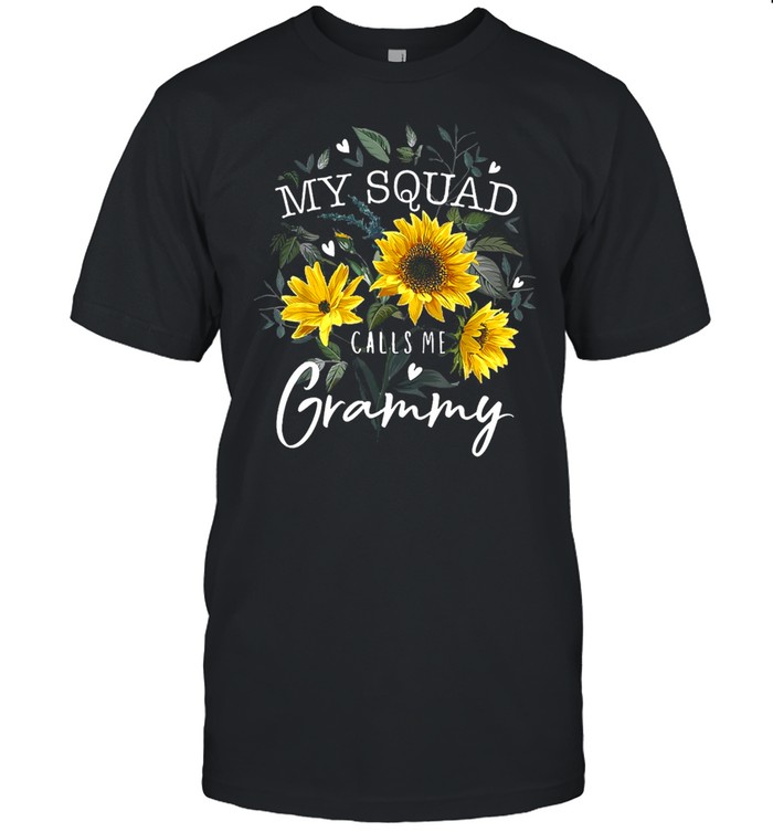 Flower My Squad Calls Me Grammy T-shirt