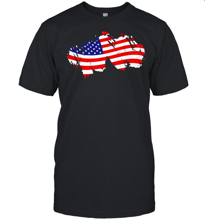 Patriotic US Flag July 4th T-Shirt