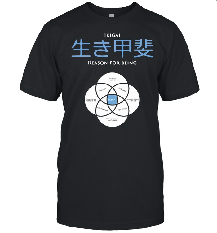 Ikigai Reason For Being Concept Of Ikigai T-shirt