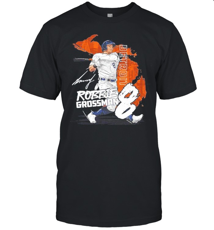 Detroit Tigers Robbie Grossman hit the ball shirt Classic Men's T-shirt
