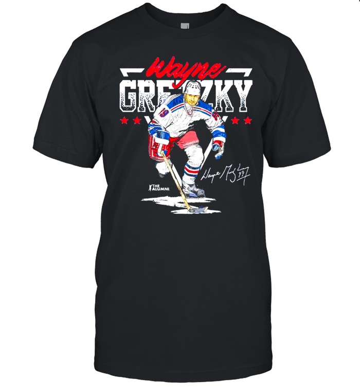 New York NHLA Wayne Gretzky Triangle Name shirt Classic Men's T-shirt