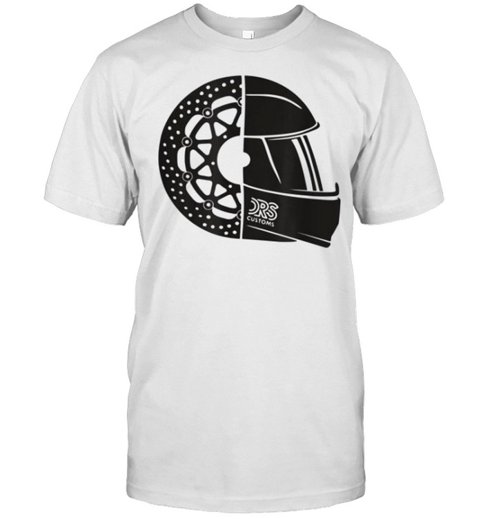 Brake Disc and Biker Racing full face Helmet shirt