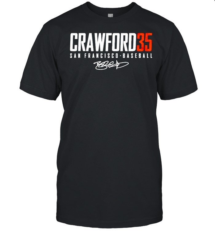 San Francisco Baseball Brandon Crawford 35 signature shirt