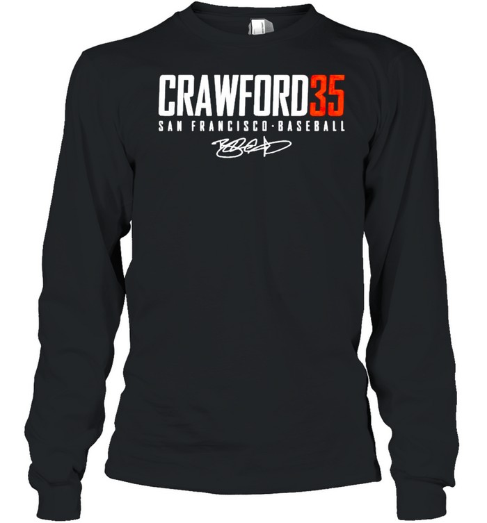 San Francisco Baseball Brandon Crawford 35 signature shirt Long Sleeved T-shirt
