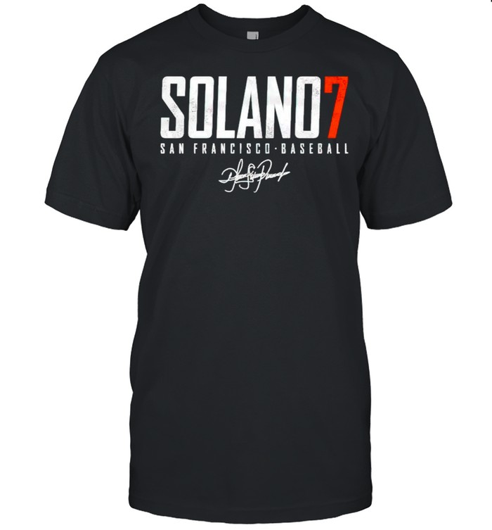 San Francisco Baseball Donovan Solano 7 signature shirt