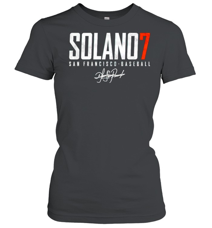 San Francisco Baseball Donovan Solano 7 signature shirt Classic Women's T-shirt