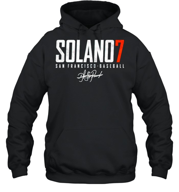 San Francisco Baseball Donovan Solano 7 signature shirt Unisex Hoodie