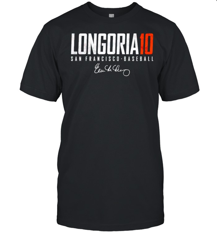 San Francisco Baseball Evan Longoria 10 signature shirt