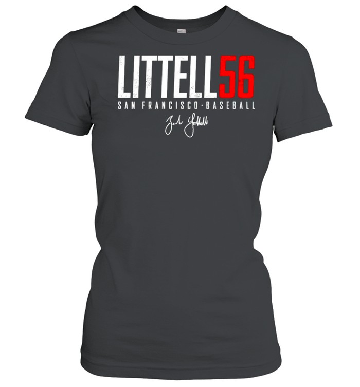 San Francisco Baseball Zack Littell 56 signature shirt Classic Women's T-shirt