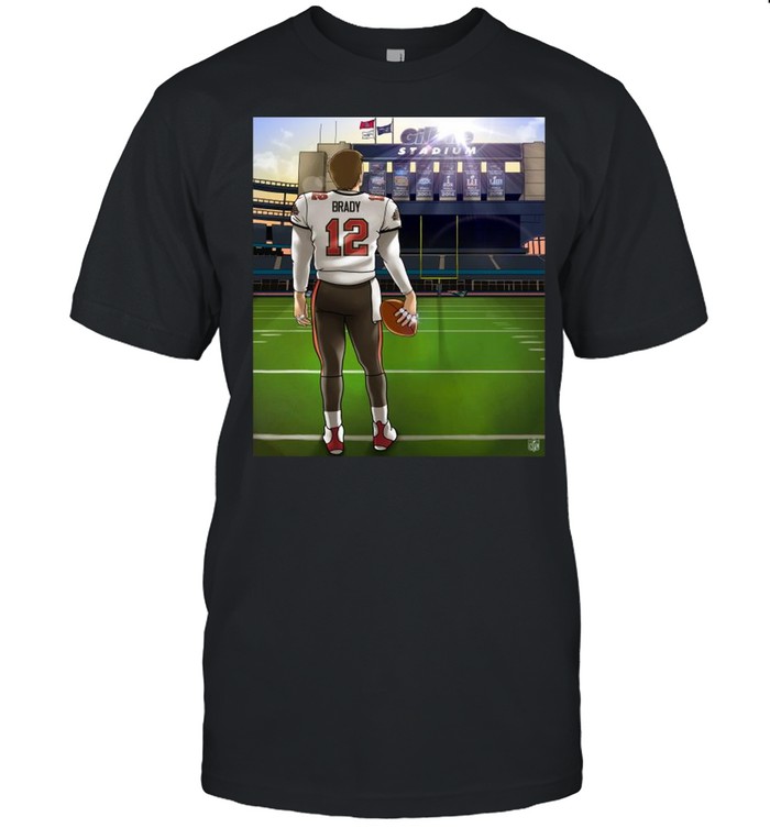Tom Bradys 12 Gillette Stadium 2002 2003 2004 2014 2016 2018 shirt Classic Men's T-shirt