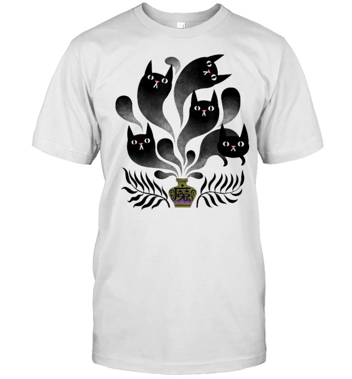 Black Cat Magic Potion Halloween ghost T-Shirt