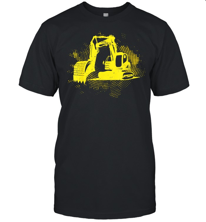 Construction Site Truck Driving Boys Excavator shirt