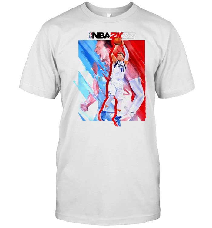 Luka Doncic 77 Huge honor to be on the cover of NBA2K22 shirt