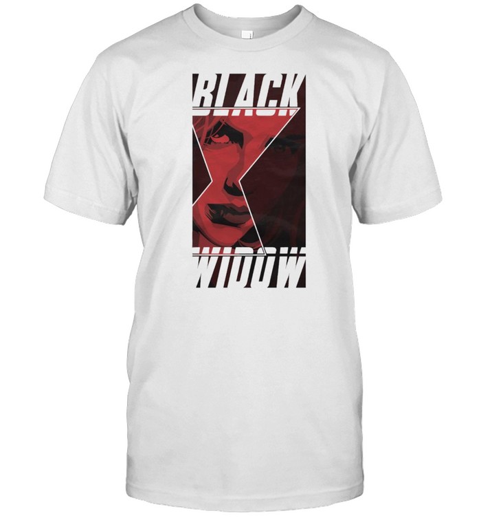Marvel Black Widow Portrait Logo shirt