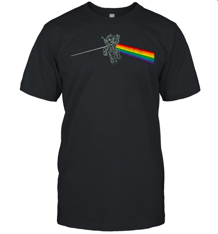 The Bot Side of the Moon Rainbow T-Shirt