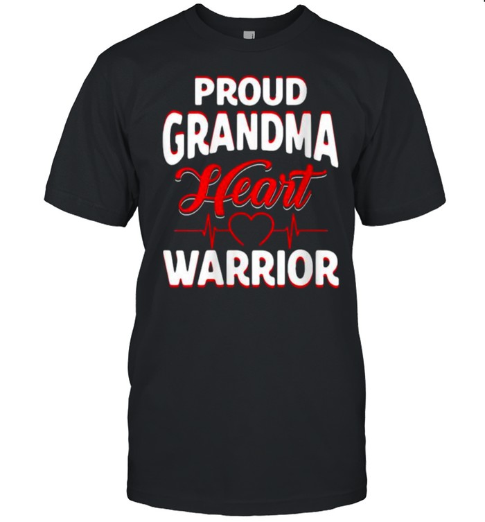 Proud Grandma Heart Warrior T-Shirt