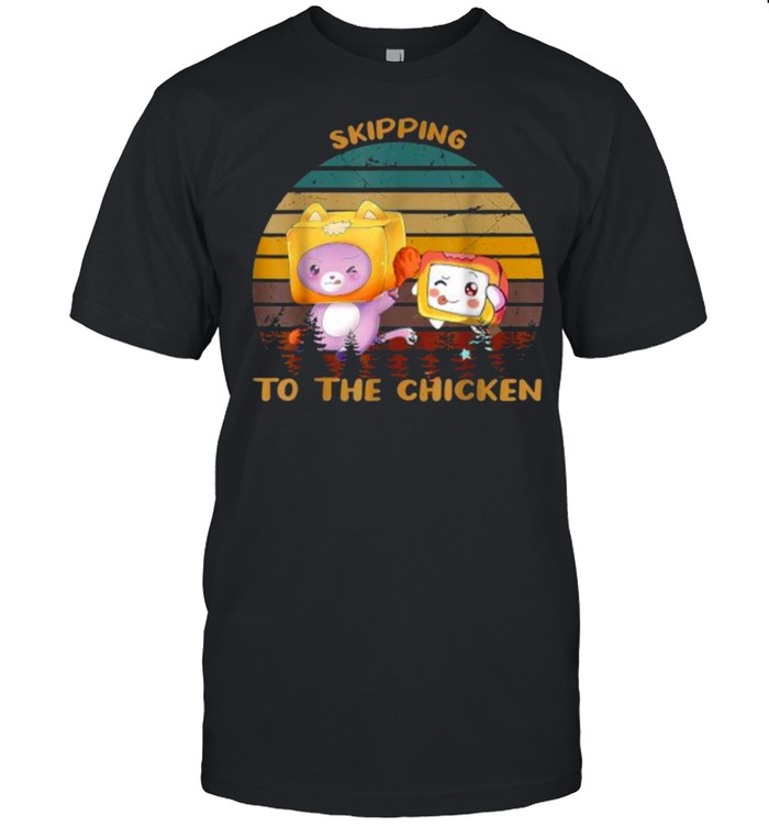Skipping To The Chicken Lanky Box Videogame Vintage T-Shirt
