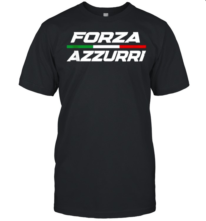 Forza Azzurri Italy Soccer Italia Flag Italian Football Shirt