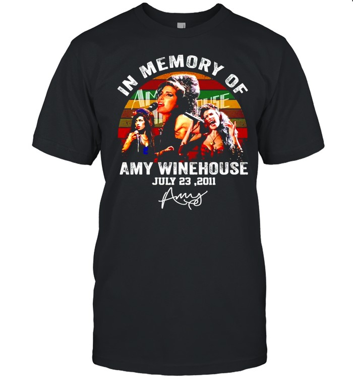 In memory of Amy Winehouse July 23 2011 shirt