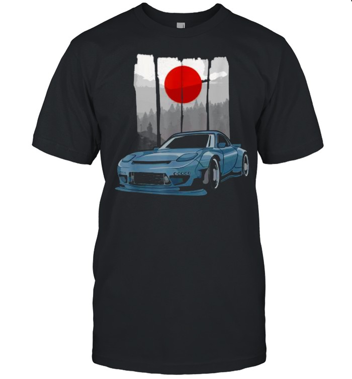 Rotary Engine Car Meet Tuning Rx Japan Blood Moon T-Shirt