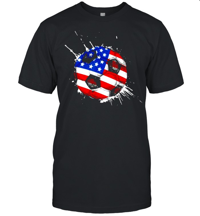 Soccer American Flag 4th of July Shirt