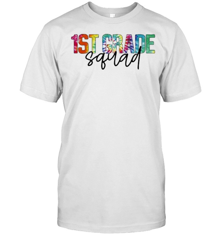 1st Grade squad hippie colorful shirt