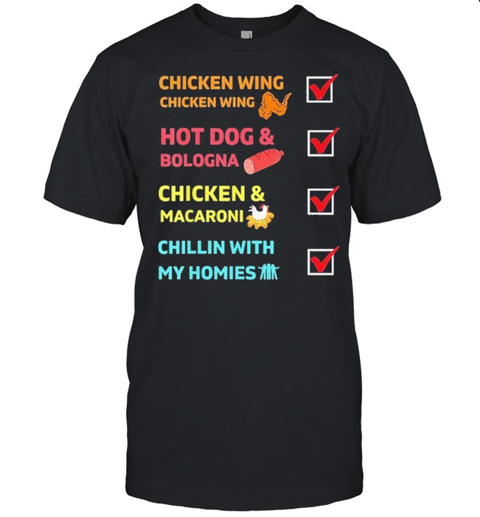 Chicken Wing Chicken Wing Hot Dog and Bologna Toddler shirt Classic Men's T-shirt