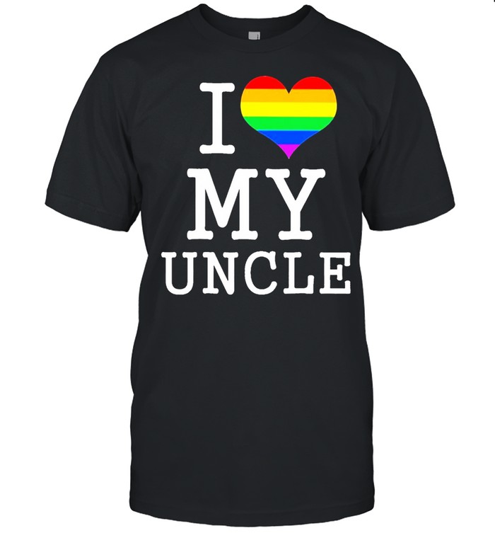I Love My Uncle LGBT Flag shirt