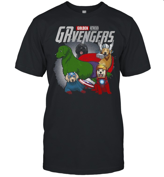 Marvel Avengers Golden Retriever Avengers T-shirt