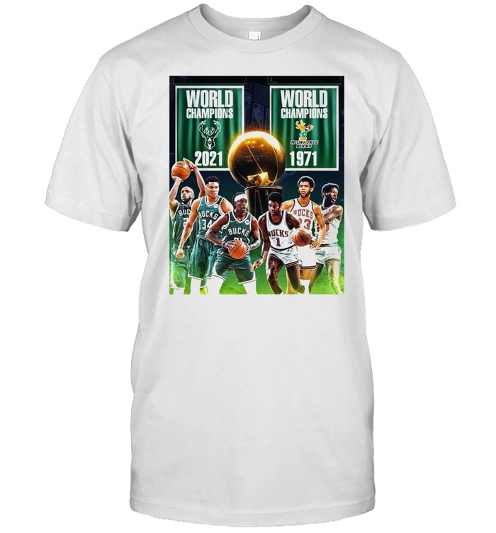 1971 2021 Milwaukee Bucks 2x World Champions NBA shirt
