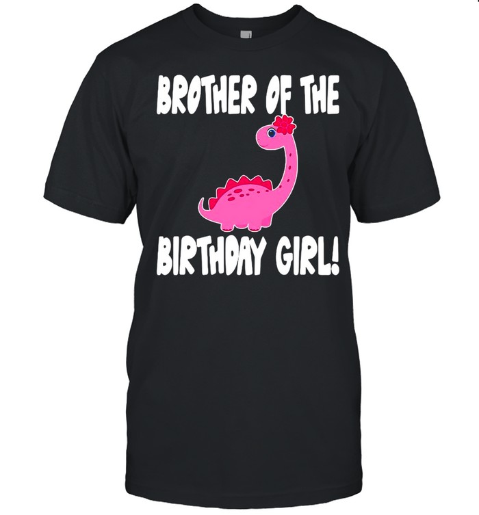 Brother Of The Birthday Girl Dinosaur Matching Family T-shirt
