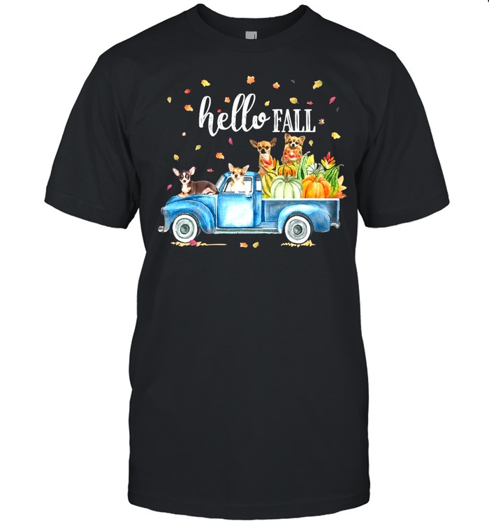 Chihuahua Hello Fall T-shirt