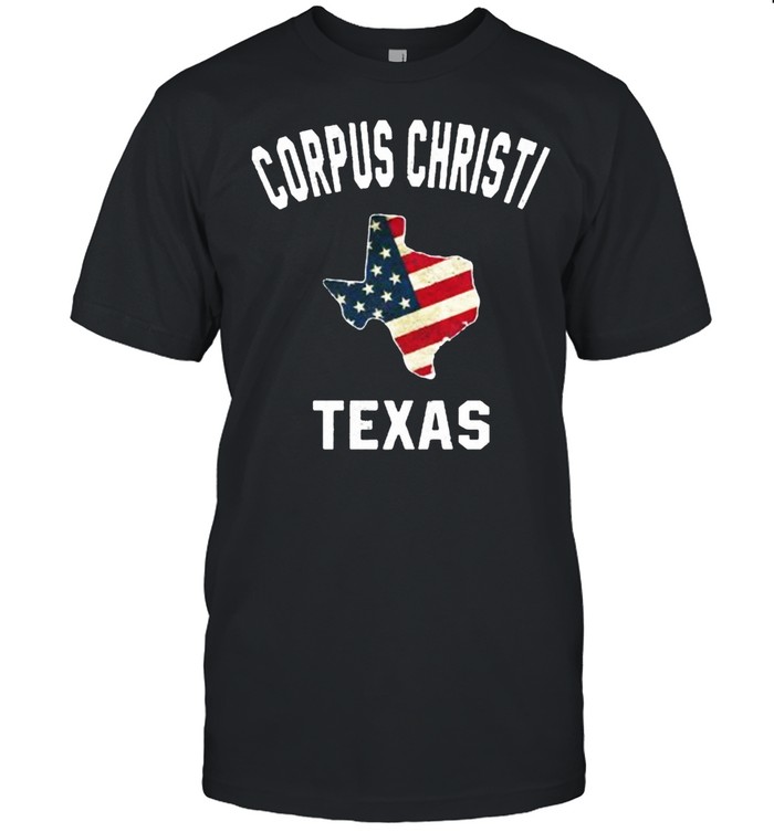 Corpus Christi Texas TX Sports Design Vintage American Flag Premium T-Shirt
