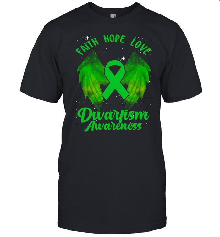 Dwarfism Awareness Little People Related Green Ribbon T-shirt