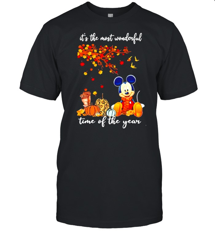 It’s The Most Wonderful Time Of The Year Mickey Autumn Shirt
