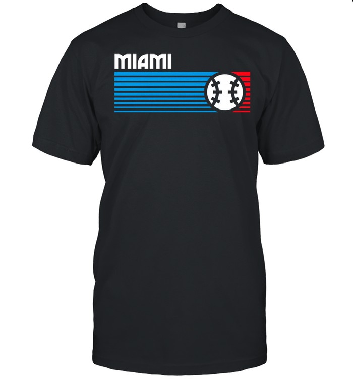 Miami Baseball Retro Game Day shirt