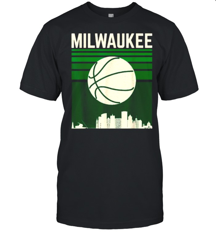Milwaukee Wisconsin Basketball Fan Vintage Retro T-Shirt