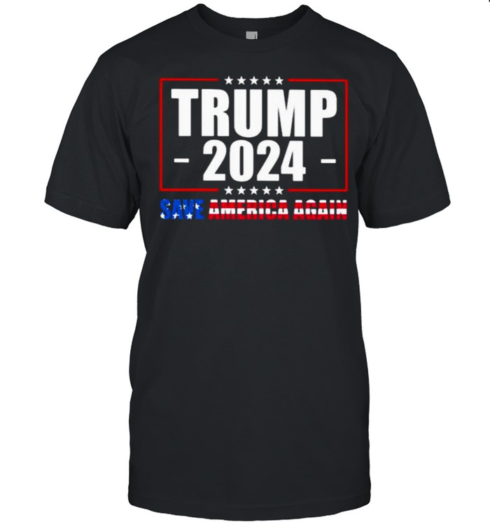 Trump 2021 save america again us flag shirt