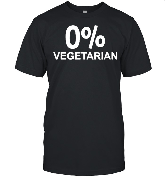 0% Vegetarian shirt