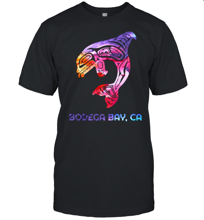 California Bodega Bay Orca Killer Whale Native American shirt