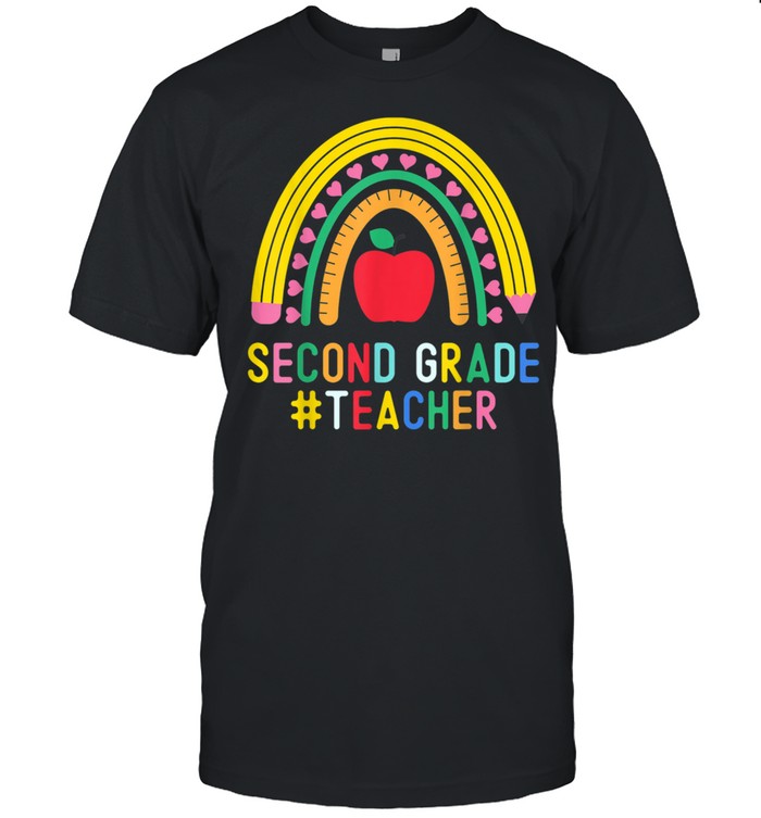 Rainbow 2nd Grade Teacher Second Grade Squad Back To School shirt