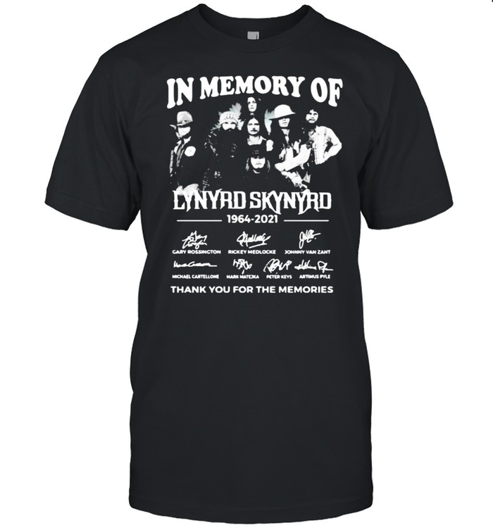 In memory of Lynyrd Skynyrd 1964 2021 thank you for the memories signature shirt