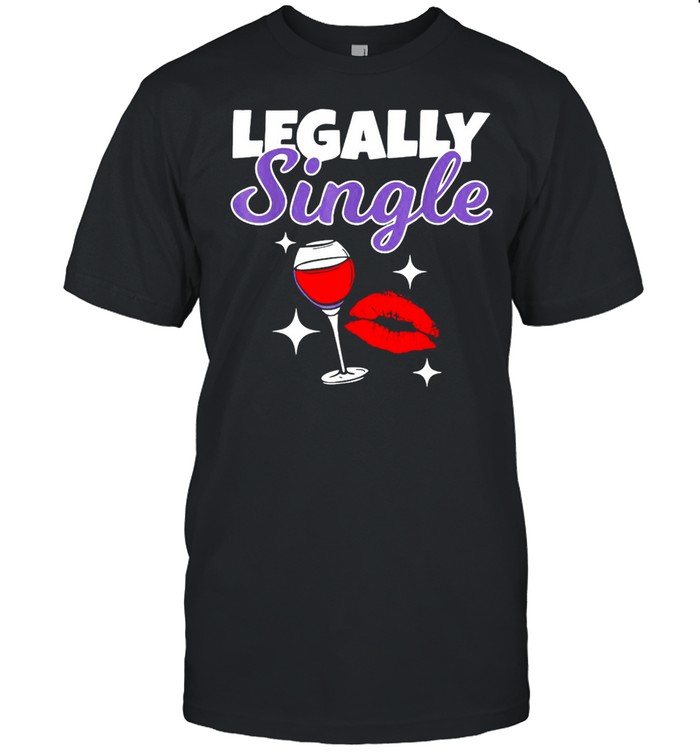 Legally Single Divorce Status Party Celebration Design T-shirt